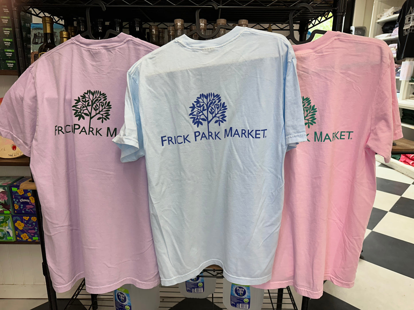 Frick Park Market Logo T-Shirts (Pink)